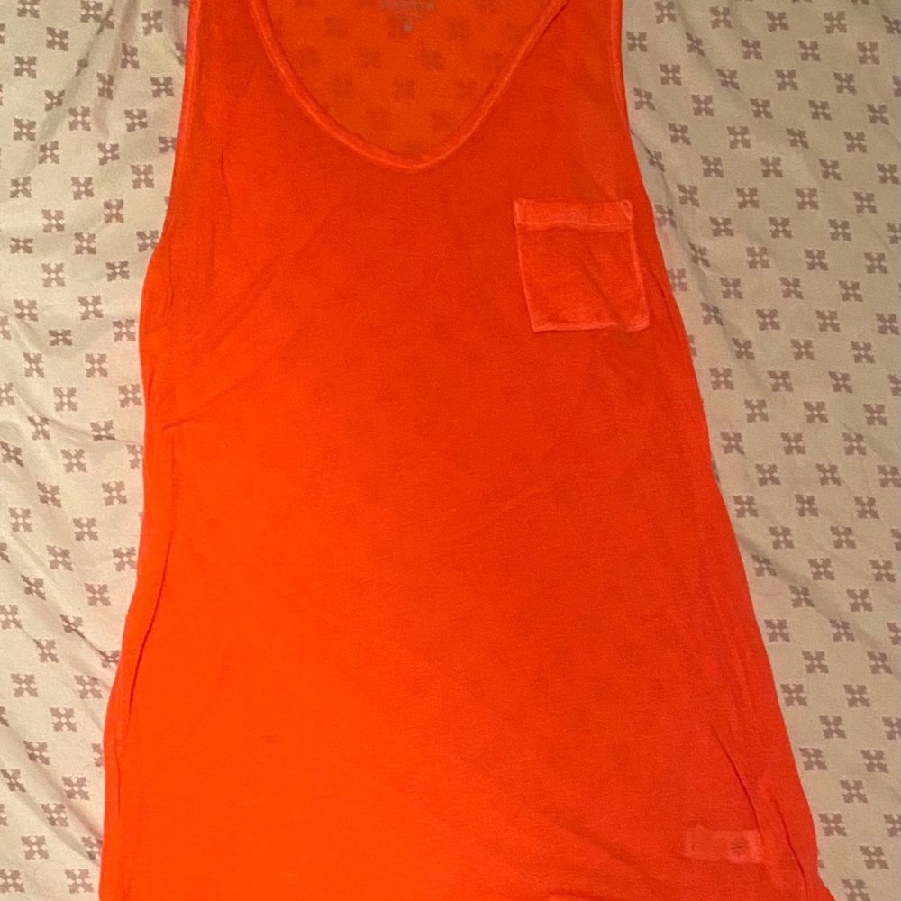 ORANGE ATHLETA LONG TANK TOP